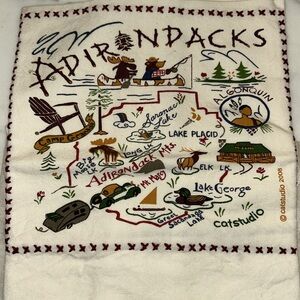 Catstudio Adirondacks dish towel